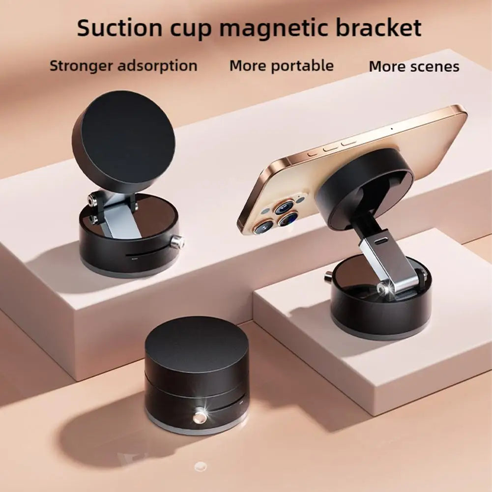 Foldable Magnetic Phone Holder with Double-Sided Suction