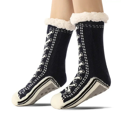 Ultra-thick Cashmere Slipper Home Socks - She Nook