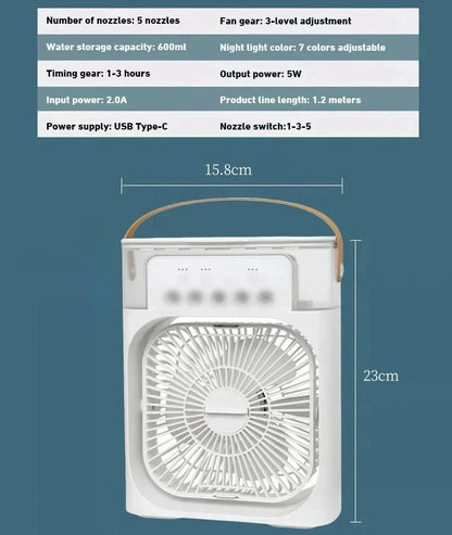 2-in-1 USB Cooling Fan & Humidifier