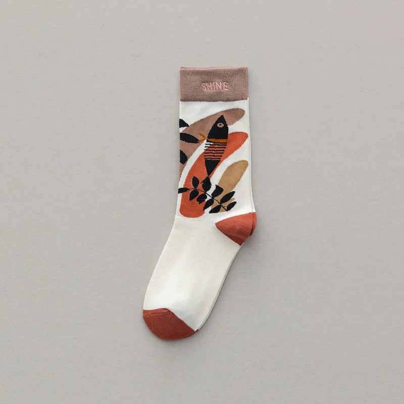 Trendy Graffiti Embroidered Couple Socks – Bold Fashion &amp; Comfort in Every Step!