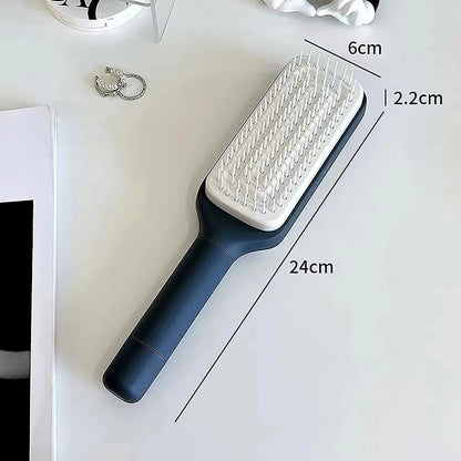 Self-Cleaning Hairbrush for Women - Airbag Scalp Massage & Anti-Static