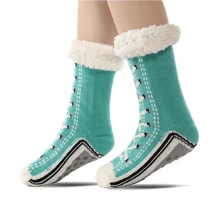 Ultra-thick Cashmere Slipper Home Socks - She Nook