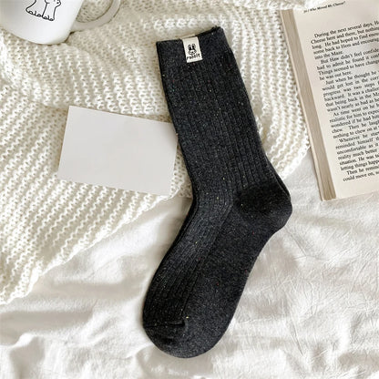 Soft & Stylish Korean-Style Socks with Fun Polka Dots