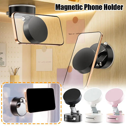 Foldable Magnetic Phone Holder with Double-Sided Suction